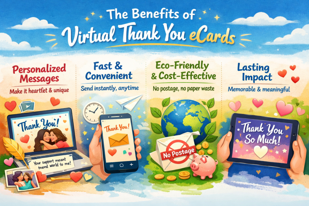 The Power of Virtual Thank You eCards: A Heartfelt Gesture in a Digital World
